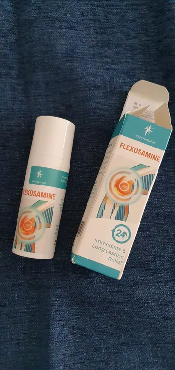 Flexosamine — gel per articolazioni e muscoli, confezione fotografata dal vivo