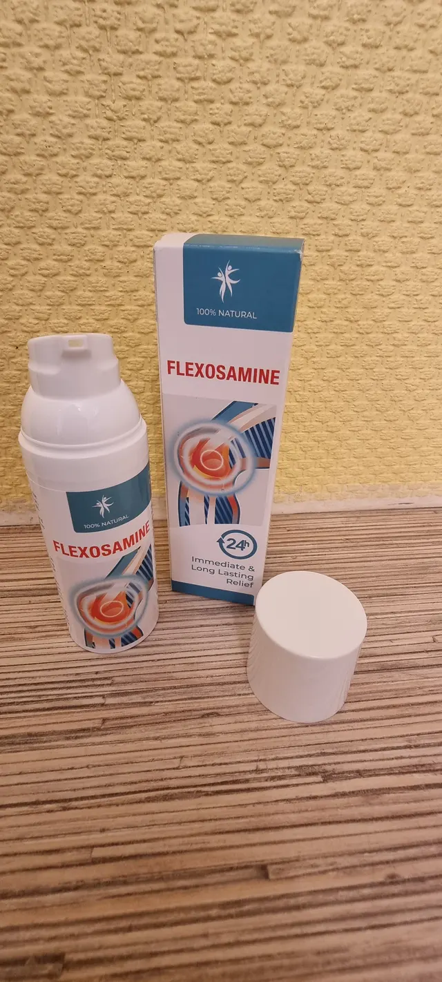 Flexosamine — gel per articolazioni e muscoli, confezione fotografata dal vivo