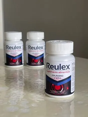 Reulex — Frasco de Reulex con 20 cápsulas de colágeno, MSM y vitaminas C y D