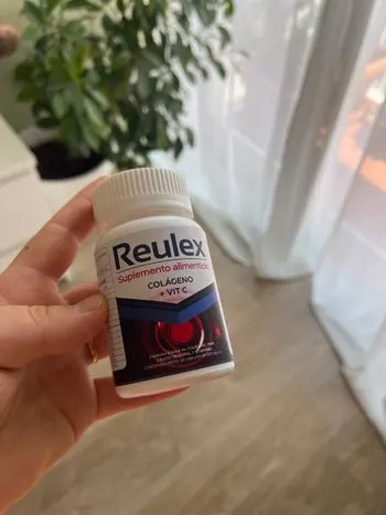 Reulex — Frasco de Reulex con 20 cápsulas de colágeno, MSM y vitaminas C y D
